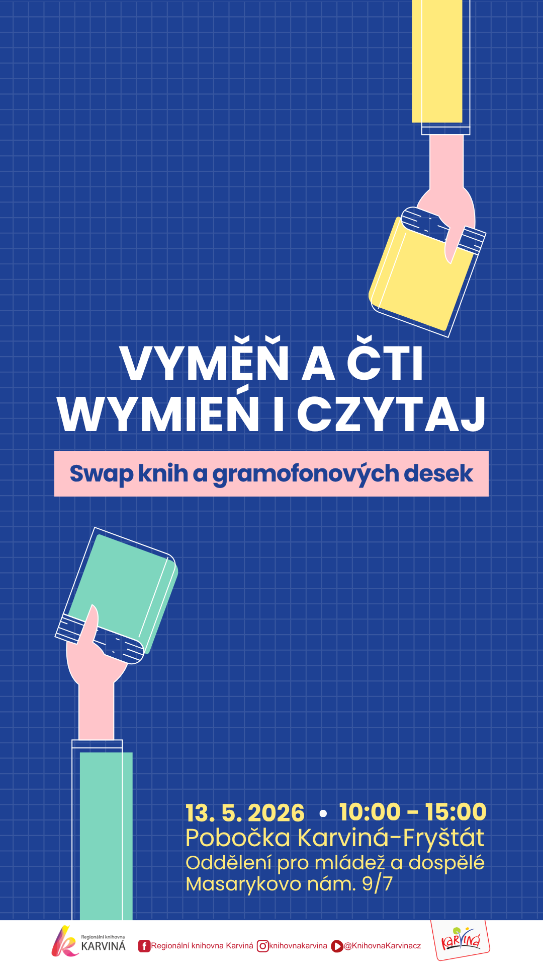 Vyměň a čti / Wymień i czytaj – SWAP knih a gramofonových desek