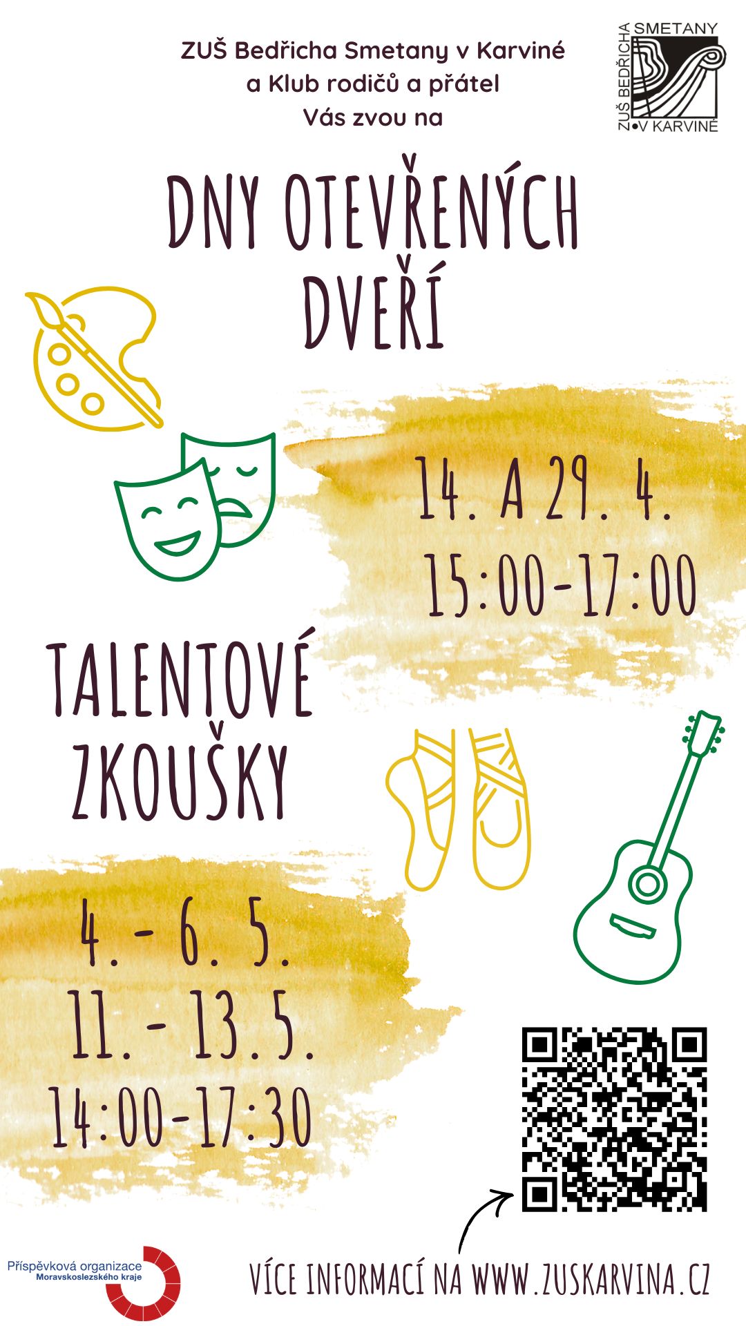 Talentové zkoušky ZUŠ Bedřicha Smetany v Karviné