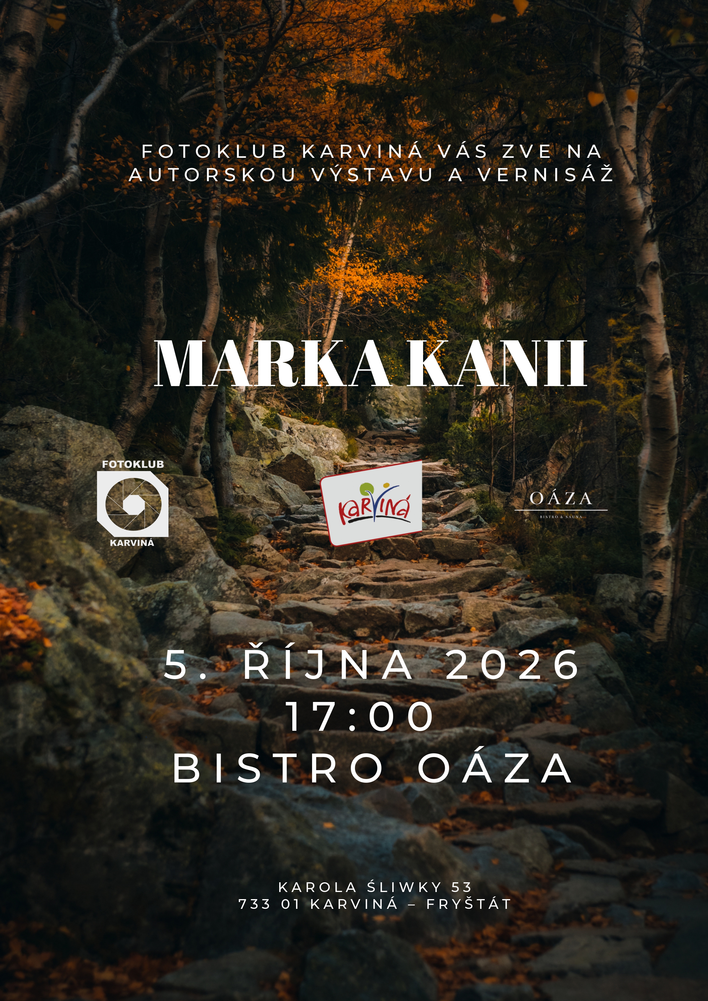 Fotoklub Karviná: Marek Kania - autorská výstava a vernisáž
