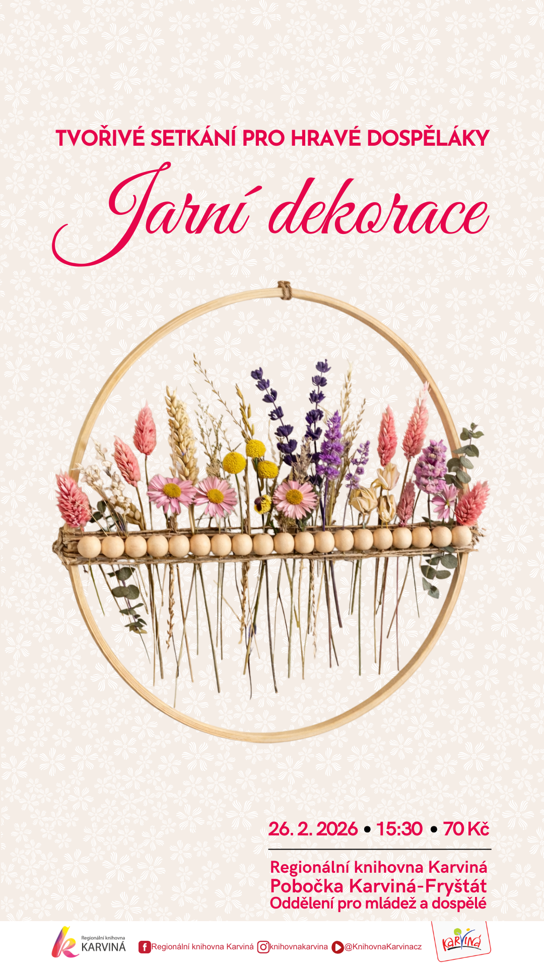 Tvořivé setkání pro hravé dospěláky - Jarní dekorace