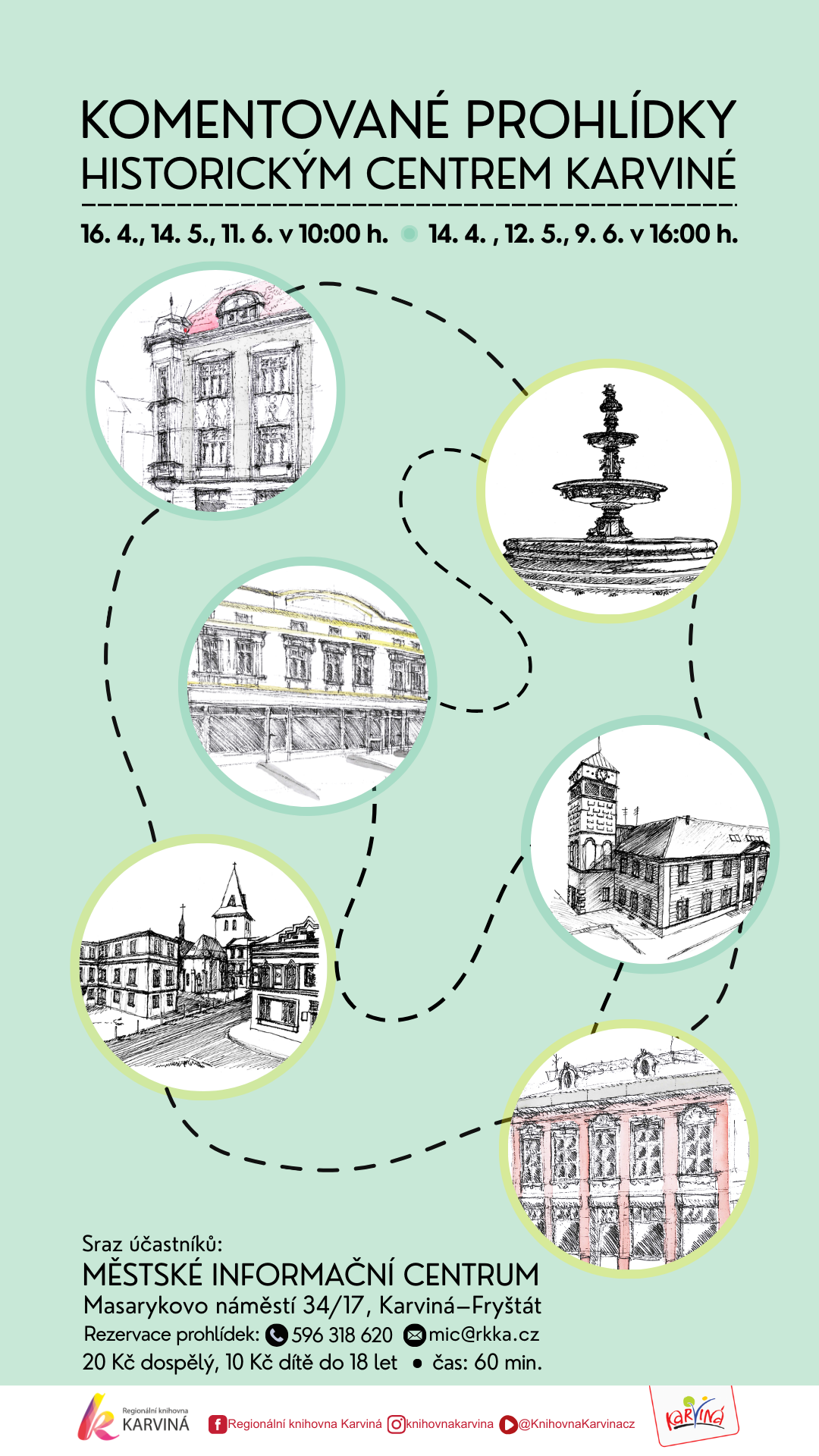 Komentované prohlídky historickým centrem Karviné